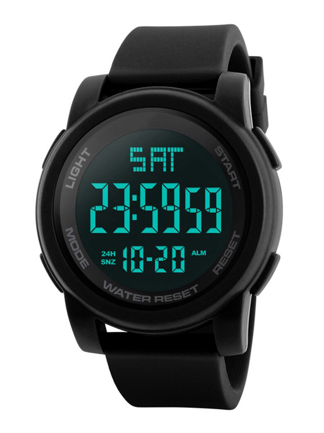 Shocknshop Men Black Dial & Black Strap Digital Multi Function Watch