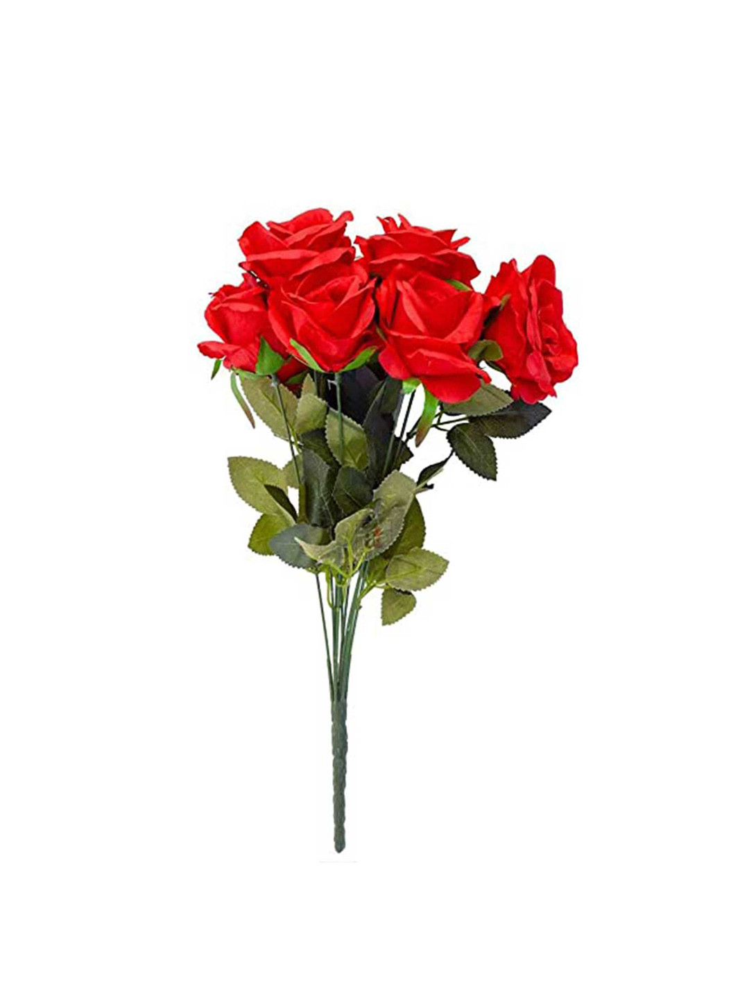 Art Street Red Solid Artificial Rose Flowers Bunch