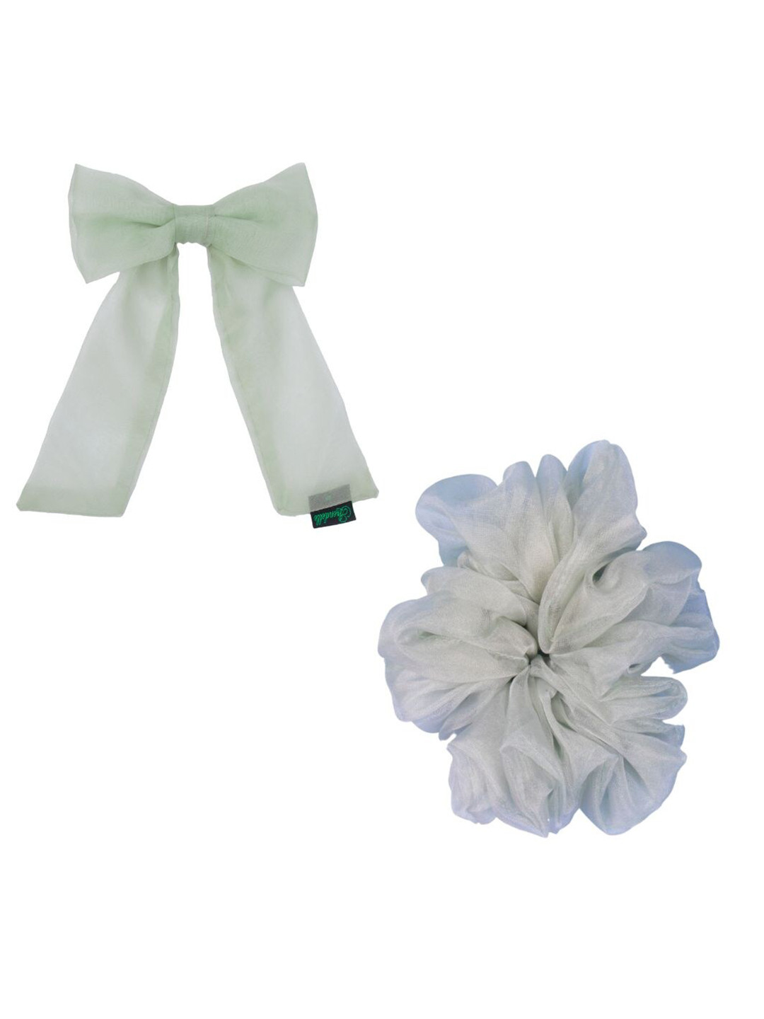 Arendelle Women Green & Violet Set of 2 Hair Accessory Set