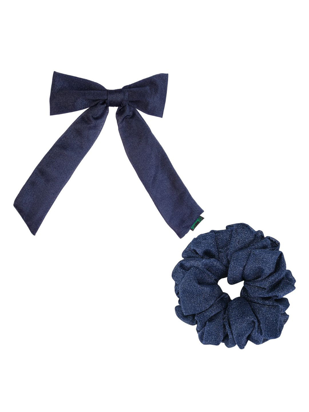 Arendelle Women Navy Blue Set of 2 Hair Accessory Set