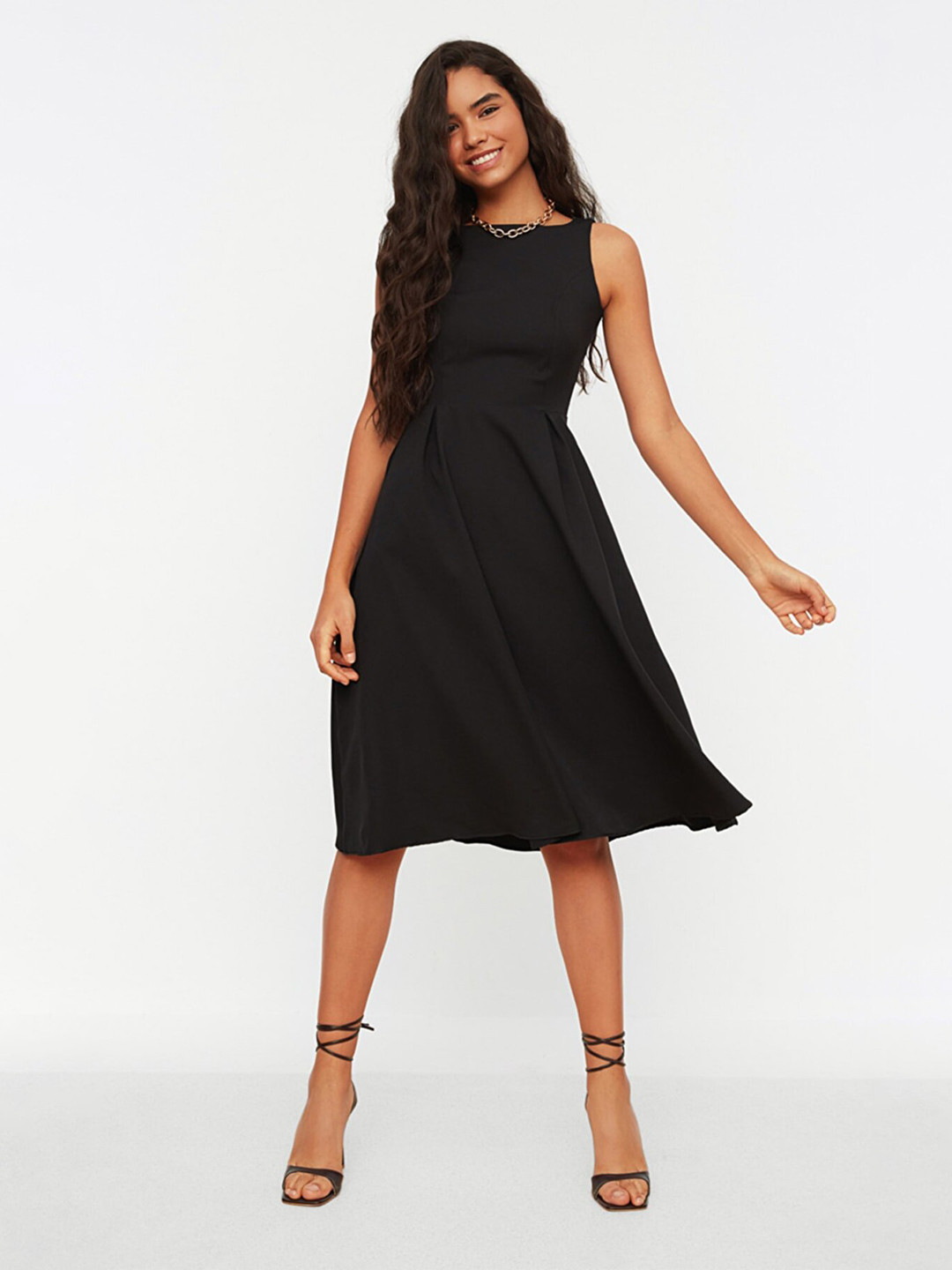 Trendyol Women Solid Black Dress