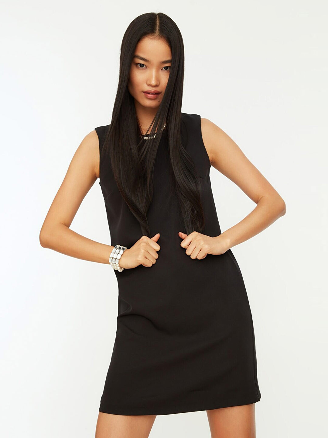 Trendyol Black A-Line Mini Dress