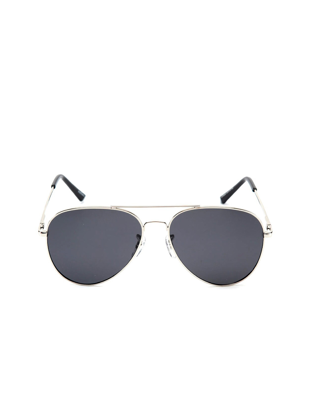 Intellilens Unisex Black Lens & Gold-Toned Aviator Sunglasses with Polarised and UV Protected Lens