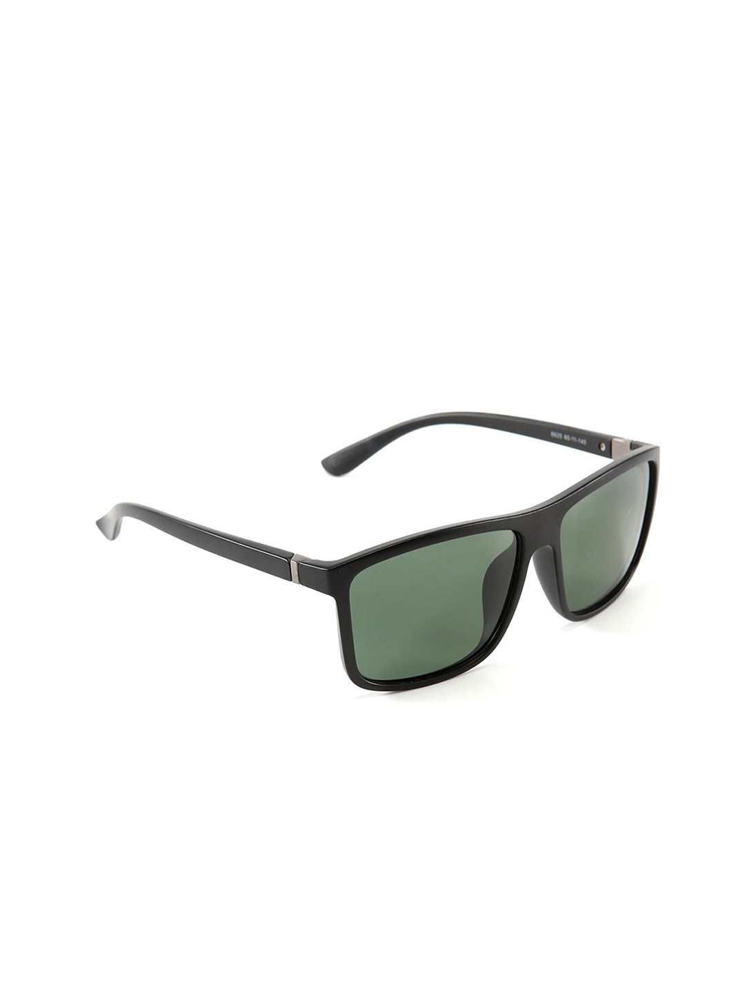 Intellilens Unisex Green Lens & Black Square Sunglasses with Polarised and UV Protected Lens