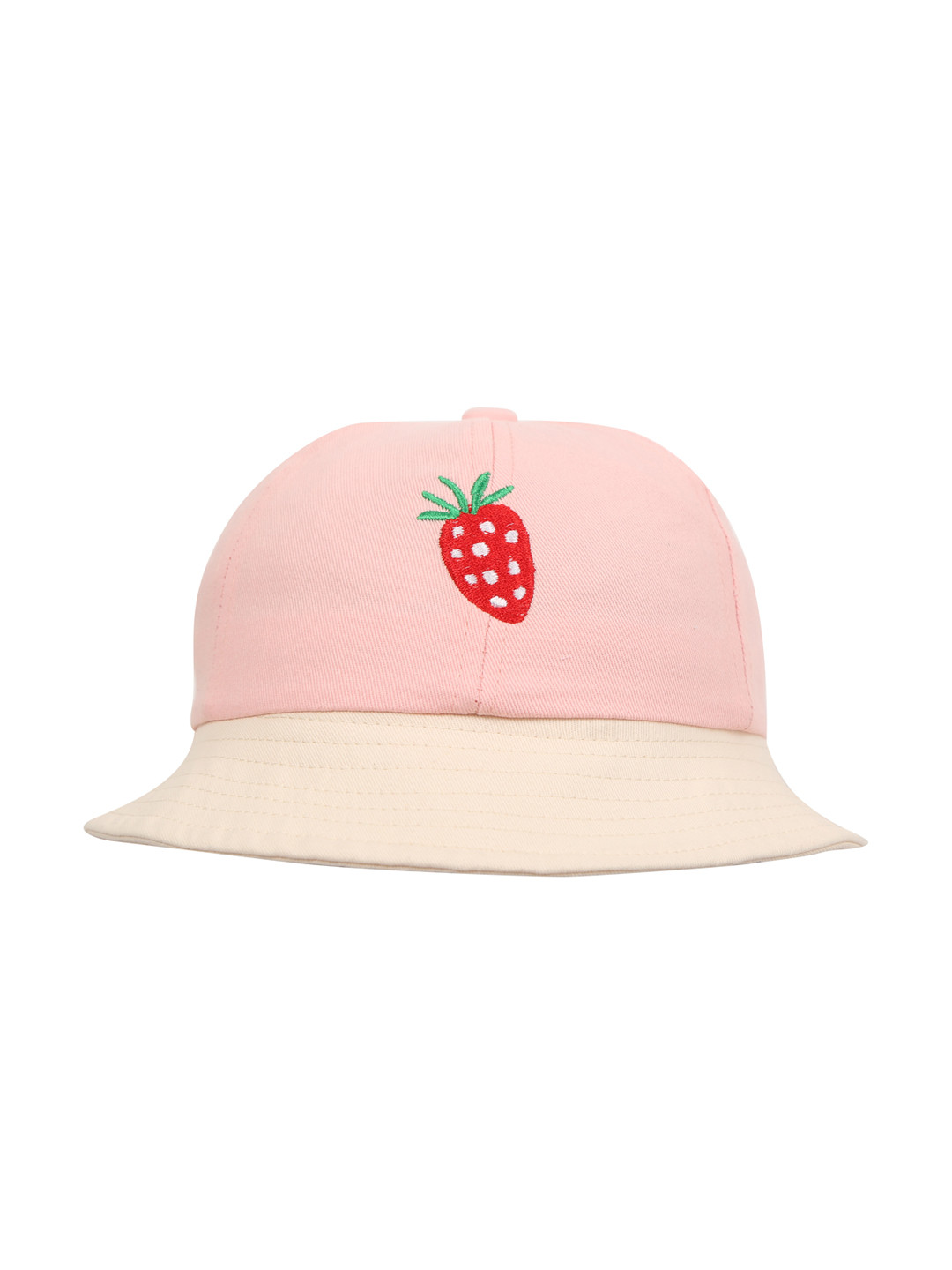 FabSeasons Pink Cotton Bucket Hat