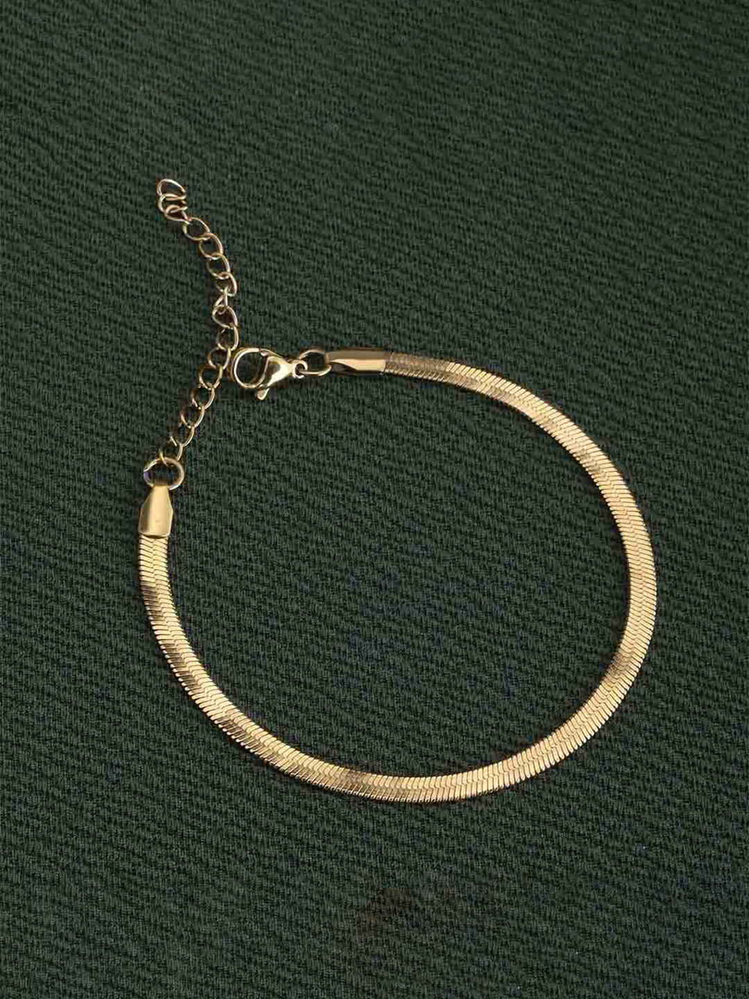 PALMONAS Women Gold-Toned & Gold-Plated Armlet Charm Bracelet