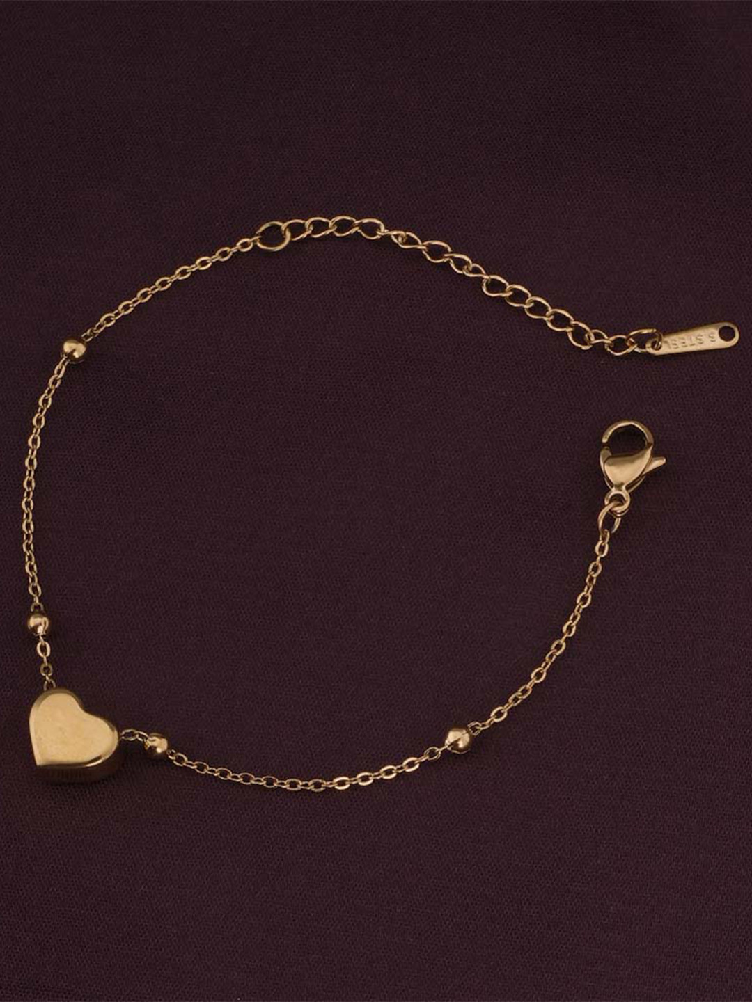 PALMONAS Women Gold-Plated Link Bracelet