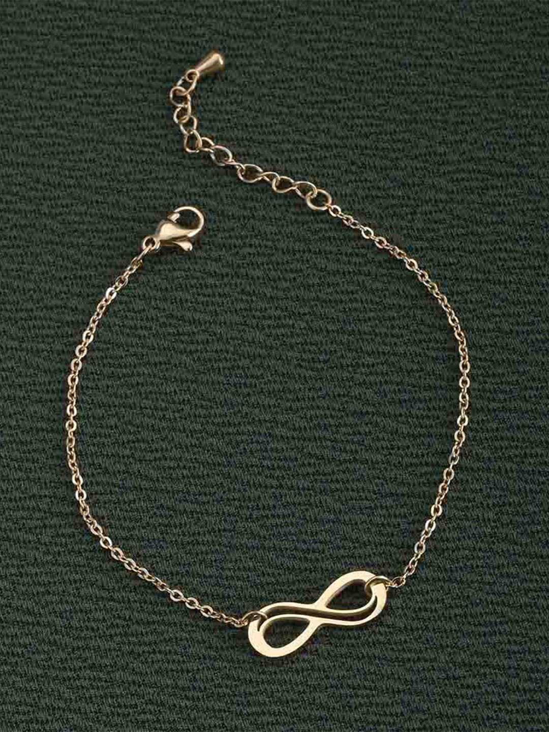 PALMONAS Women Gold-Toned 18k Gold-Plated Charm Bracelet