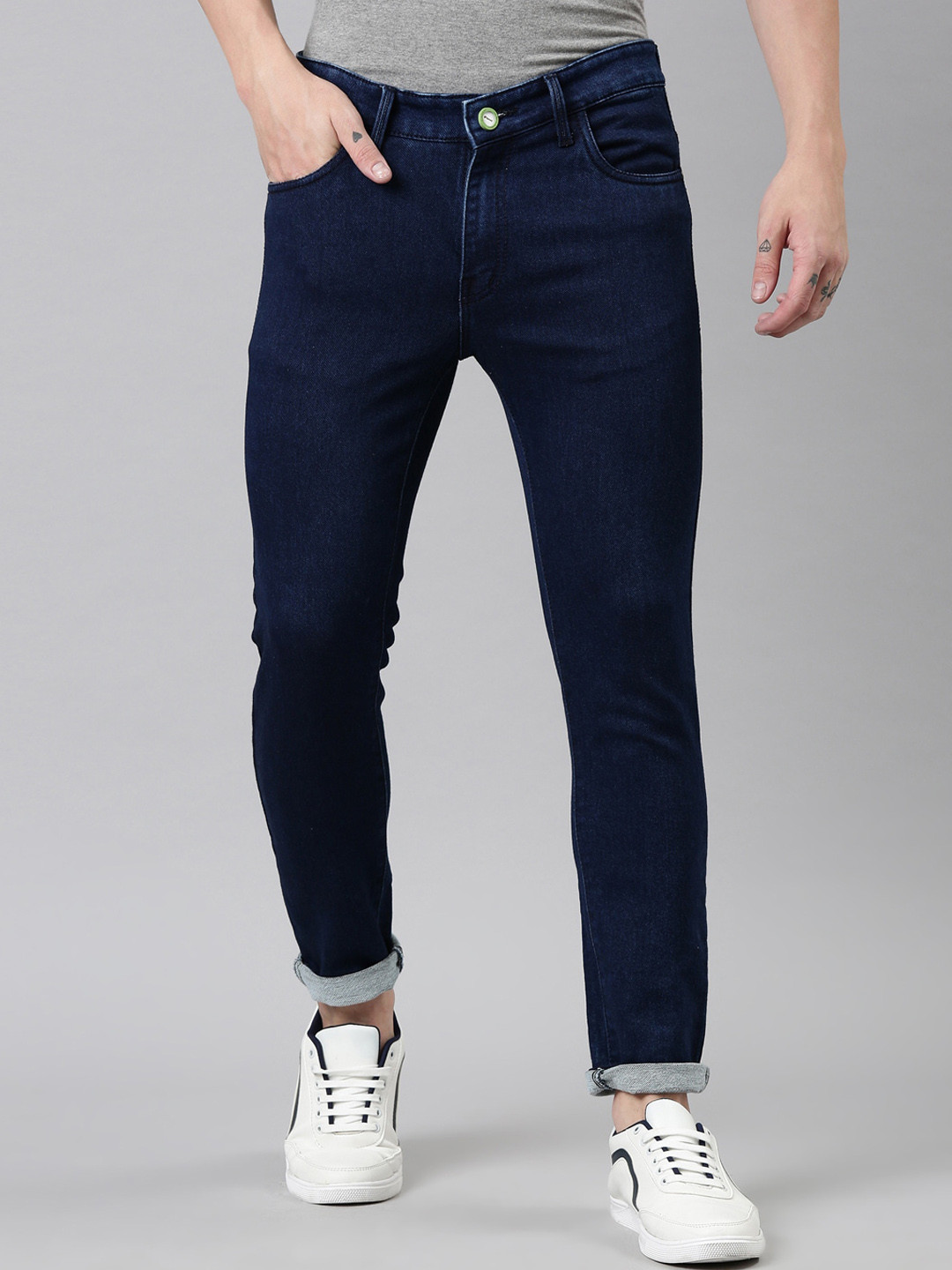 CINOCCI Men Blue Jean Slim Fit Stretchable Jeans