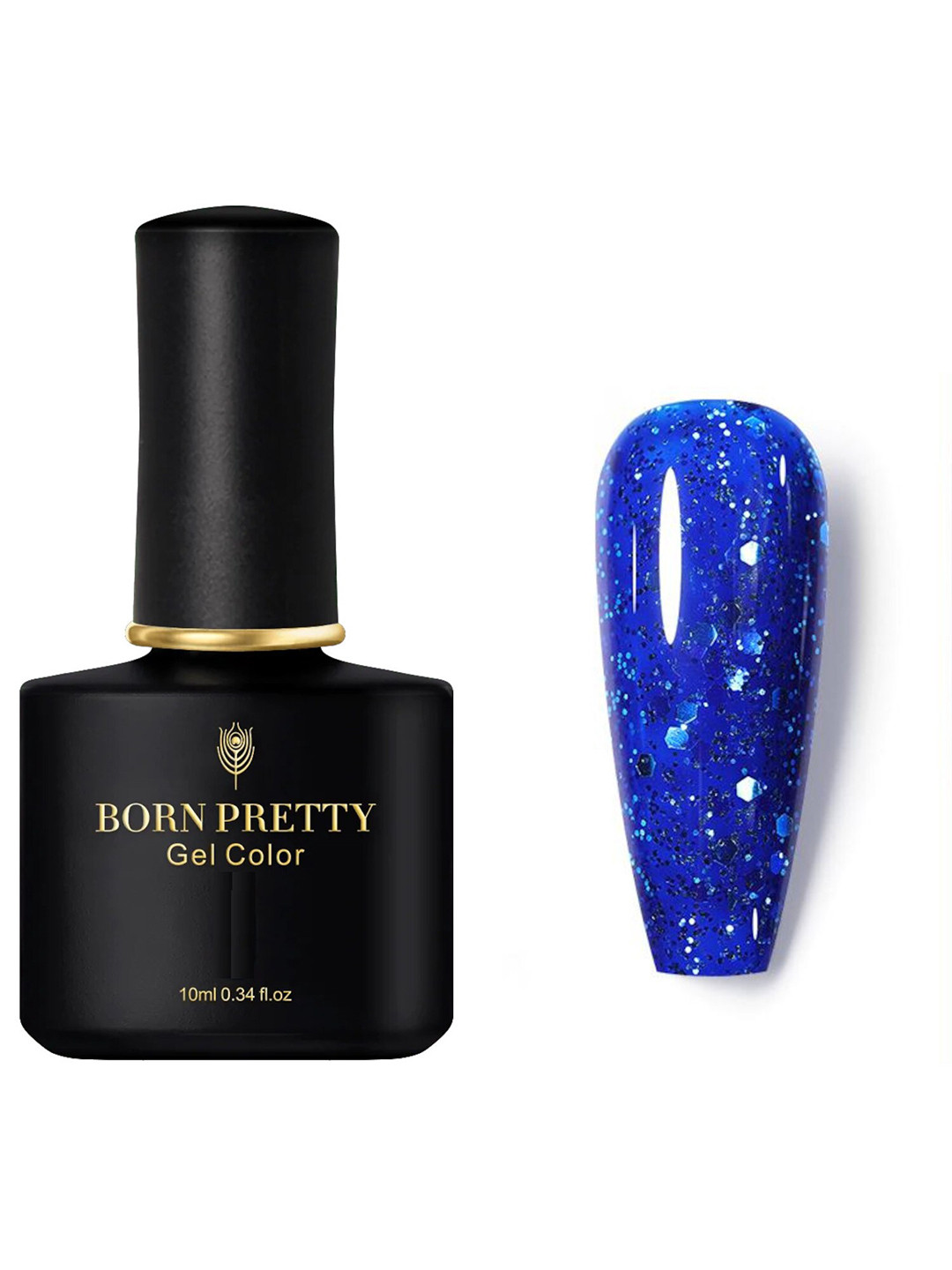 BORN PRETTY Black Spar Series Glossy UV LED Color Gel Nail Polish 10 ml - BP105