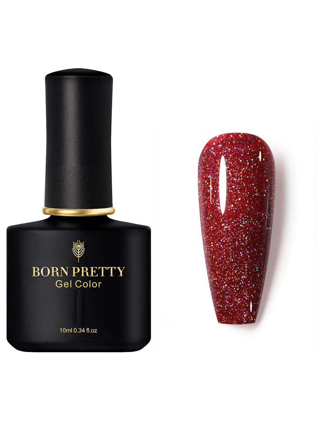 BORN PRETTY Black Spar Series Glossy-Matte UV LED Gel Nail Polish 10 ml - Shade 103