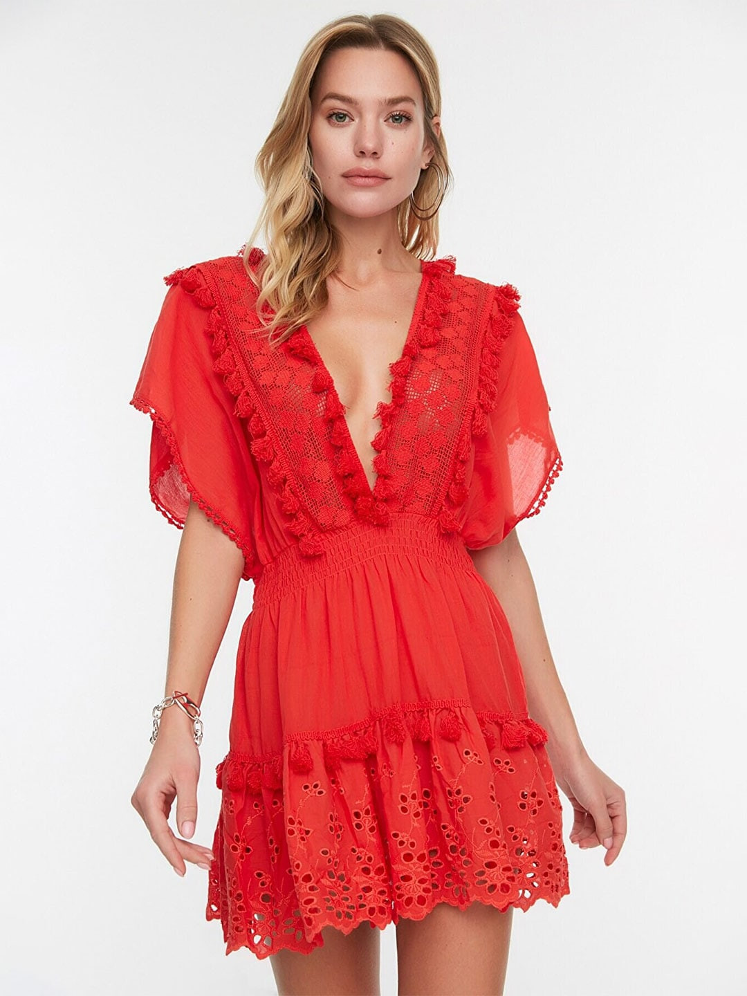 Trendyol Women Red Mini Dress