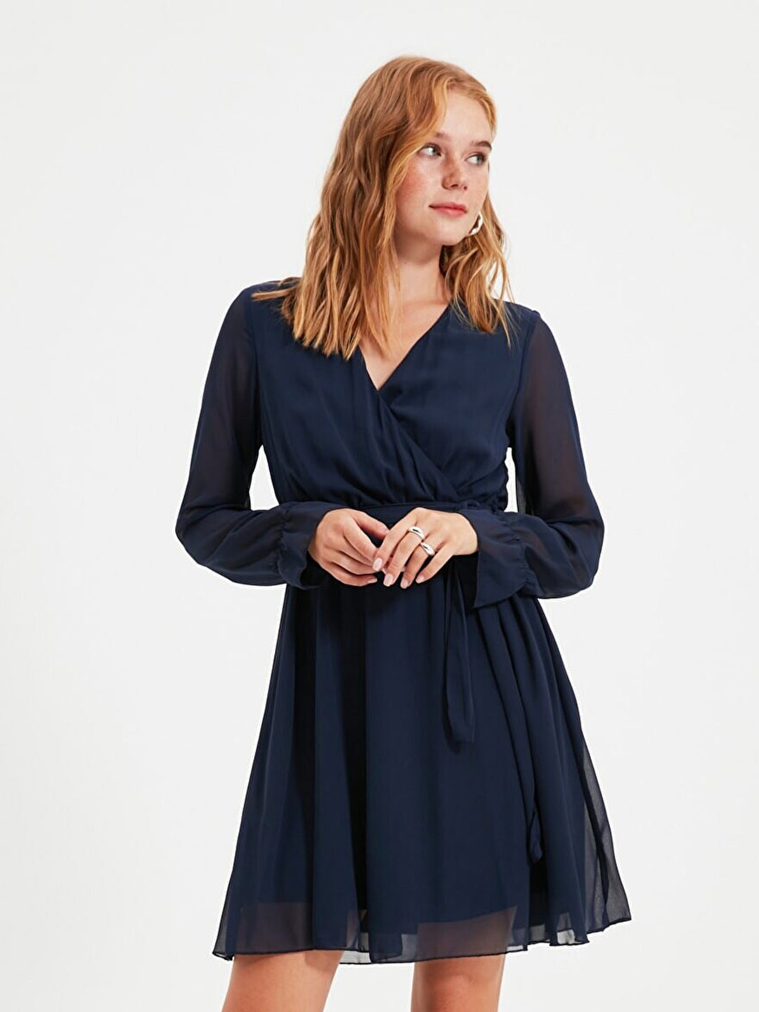 Trendyol Navy Blue Mini Dress