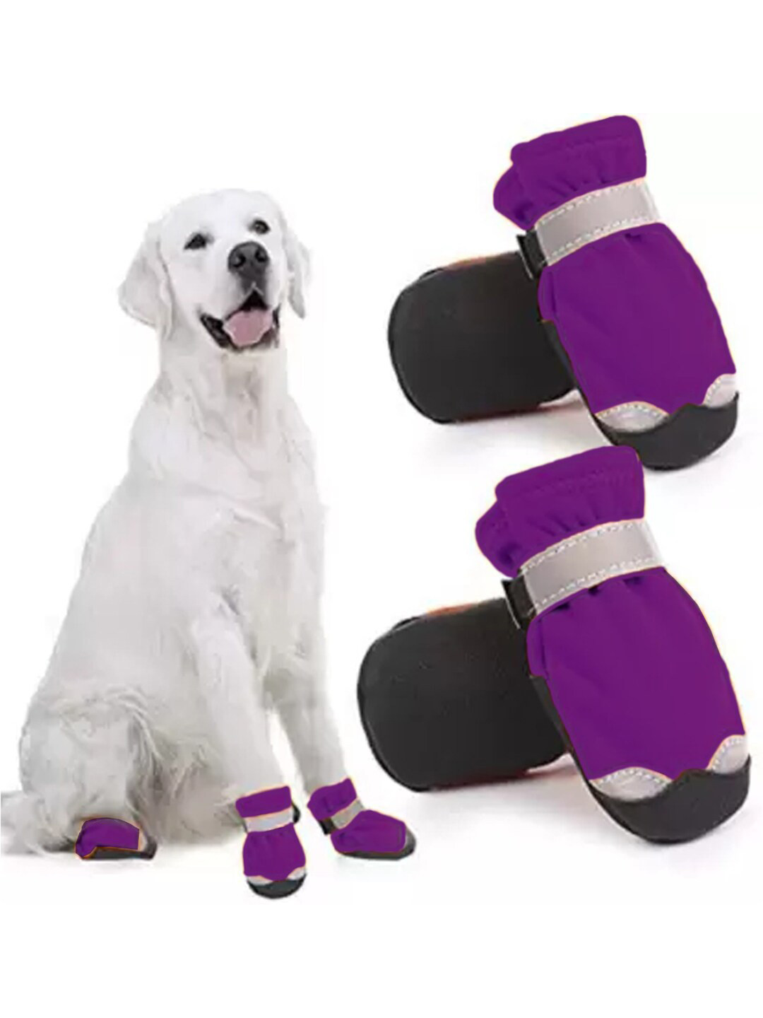 PAWCHIE Purple Waterproof Paw Protector Pet Dog Shoes
