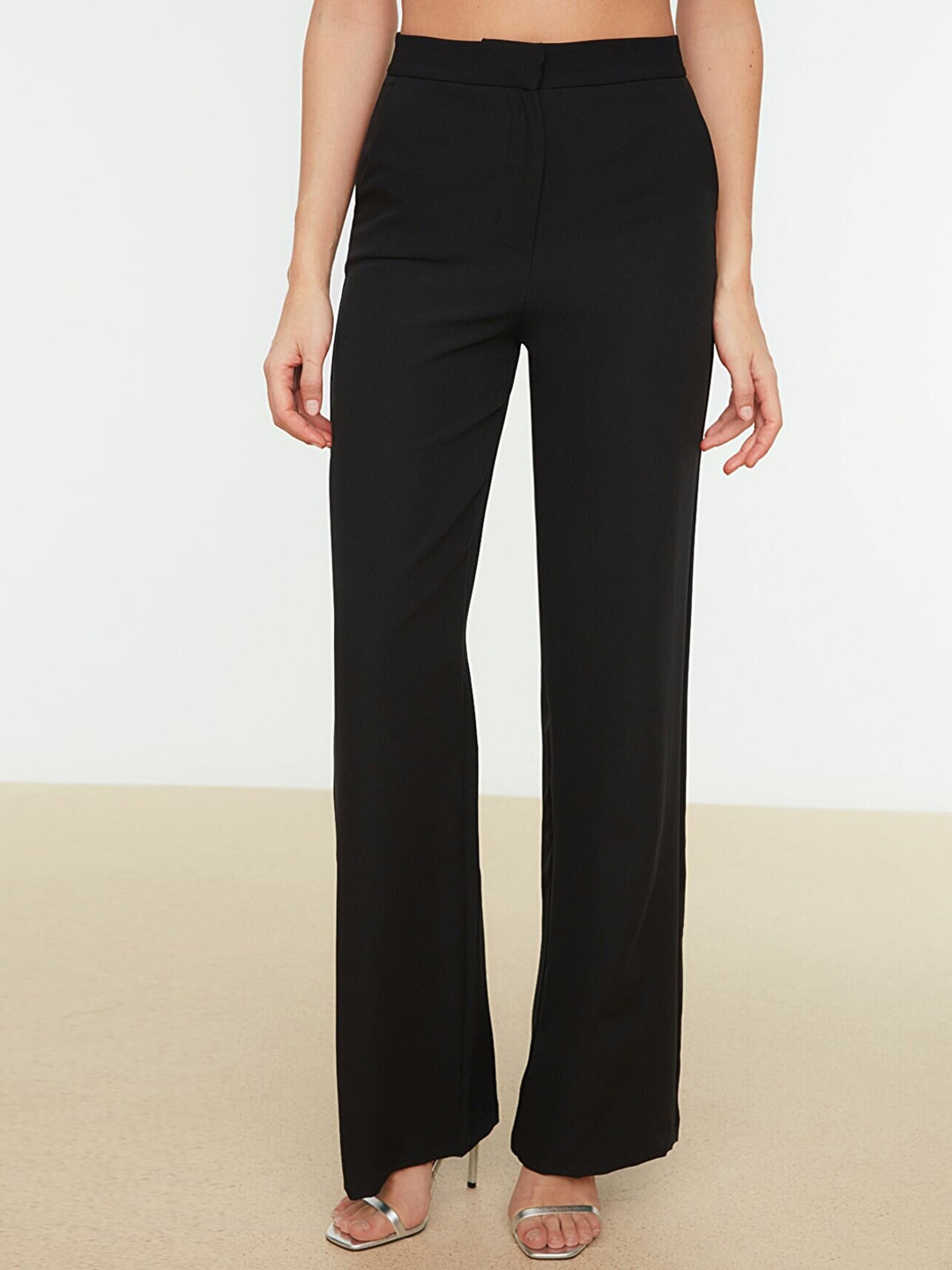 Trendyol Women Black Bootcut Trousers