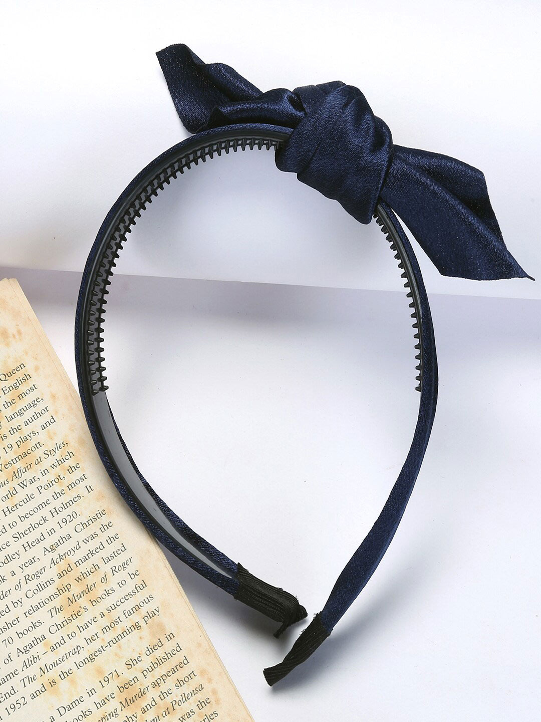 Jewelz Women Navy Blue Plastic Hairband