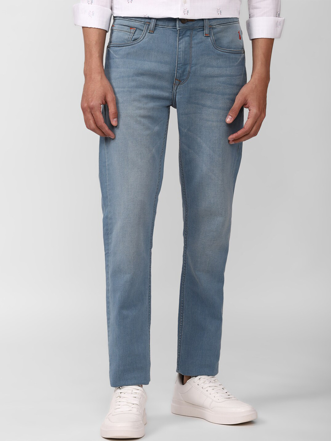 SIMON CARTER LONDON Men Blue Slim Fit Light Fade Jeans