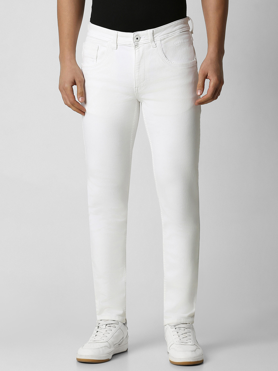 VAN HEUSEN DENIM LABS Men White Skinny Fit Jeans