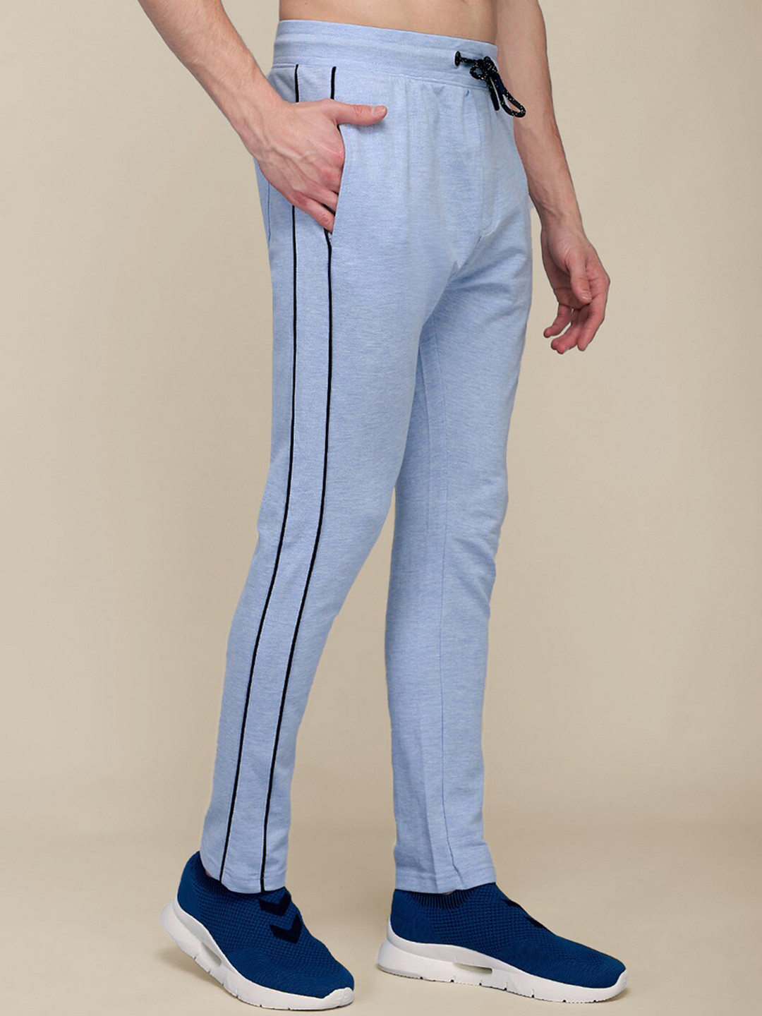 Free Authority Men Blue Superman Printed Track Pants