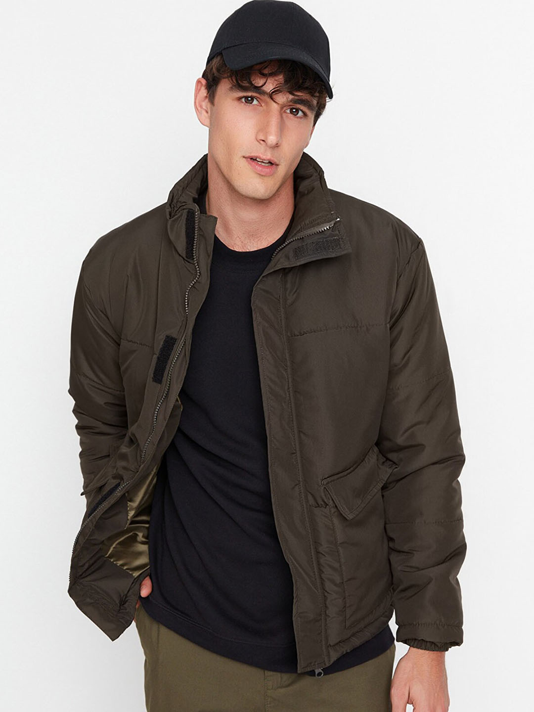 Trendyol Men Khaki Bomber Jacket