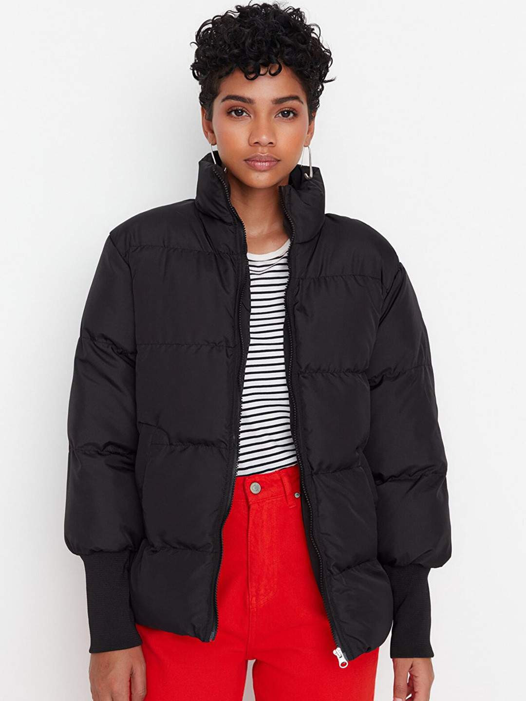 Trendyol Stand Collar Long Sleeves Puffer Jacket