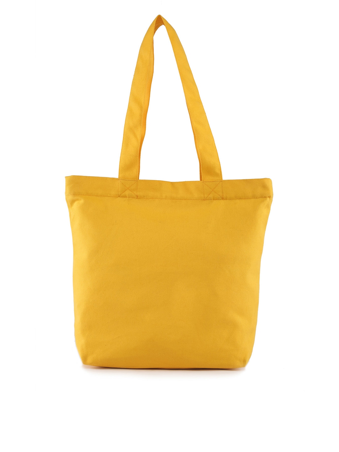 Vivinkaa Mustard Yellow Printed Tote Bag Handbags For Women Image