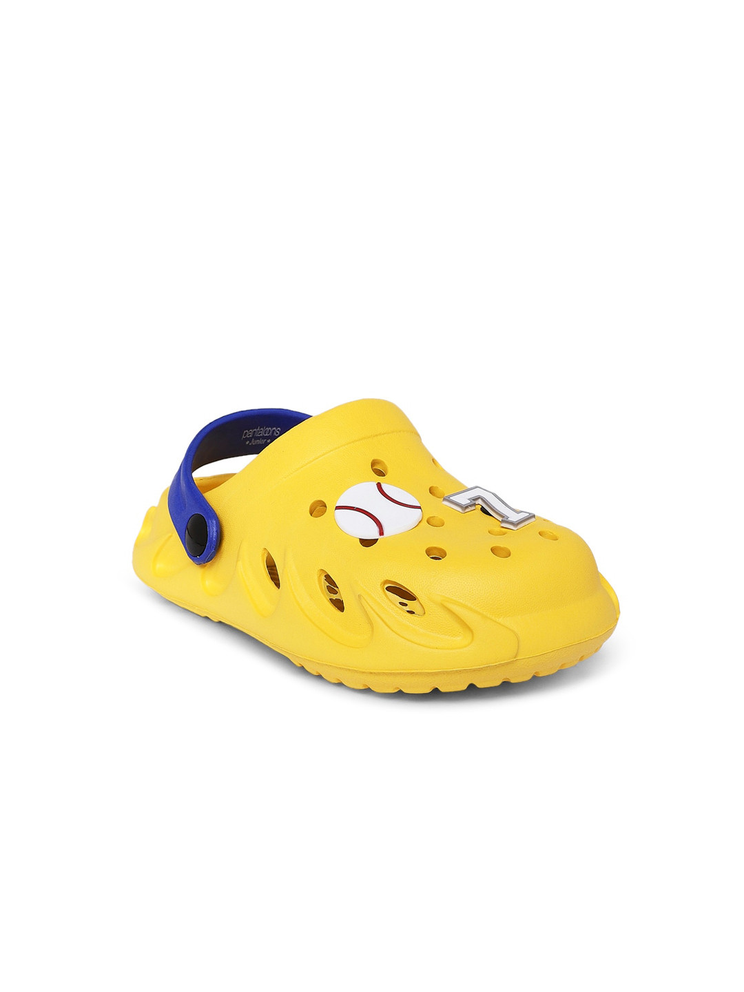 Pantaloons Junior Boys Yellow Applique Slip-On Clogs