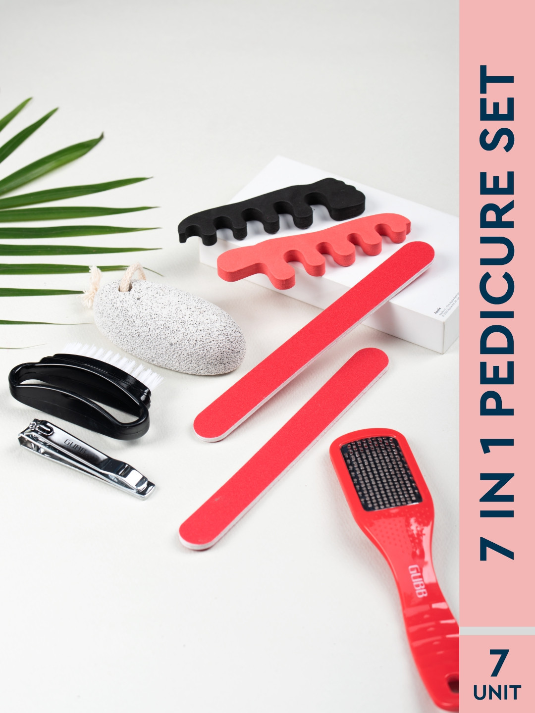 GUBB 7-In-1 Pedicure Kit - Multicoloured