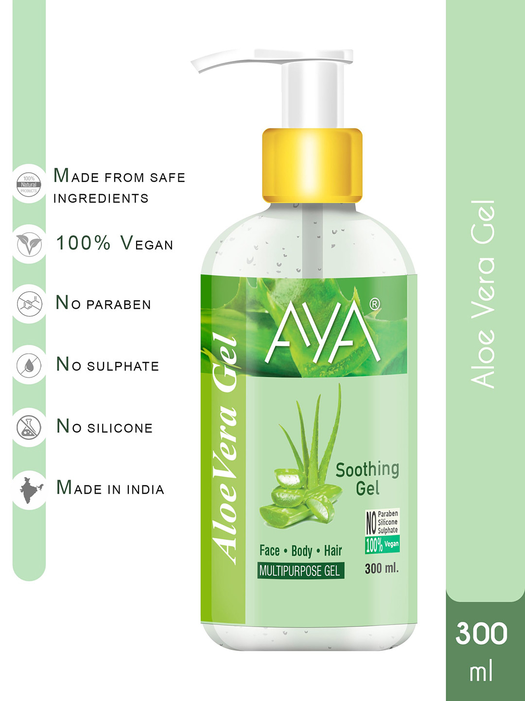 AYA Transparent Aloe Vera Gel 300ml
