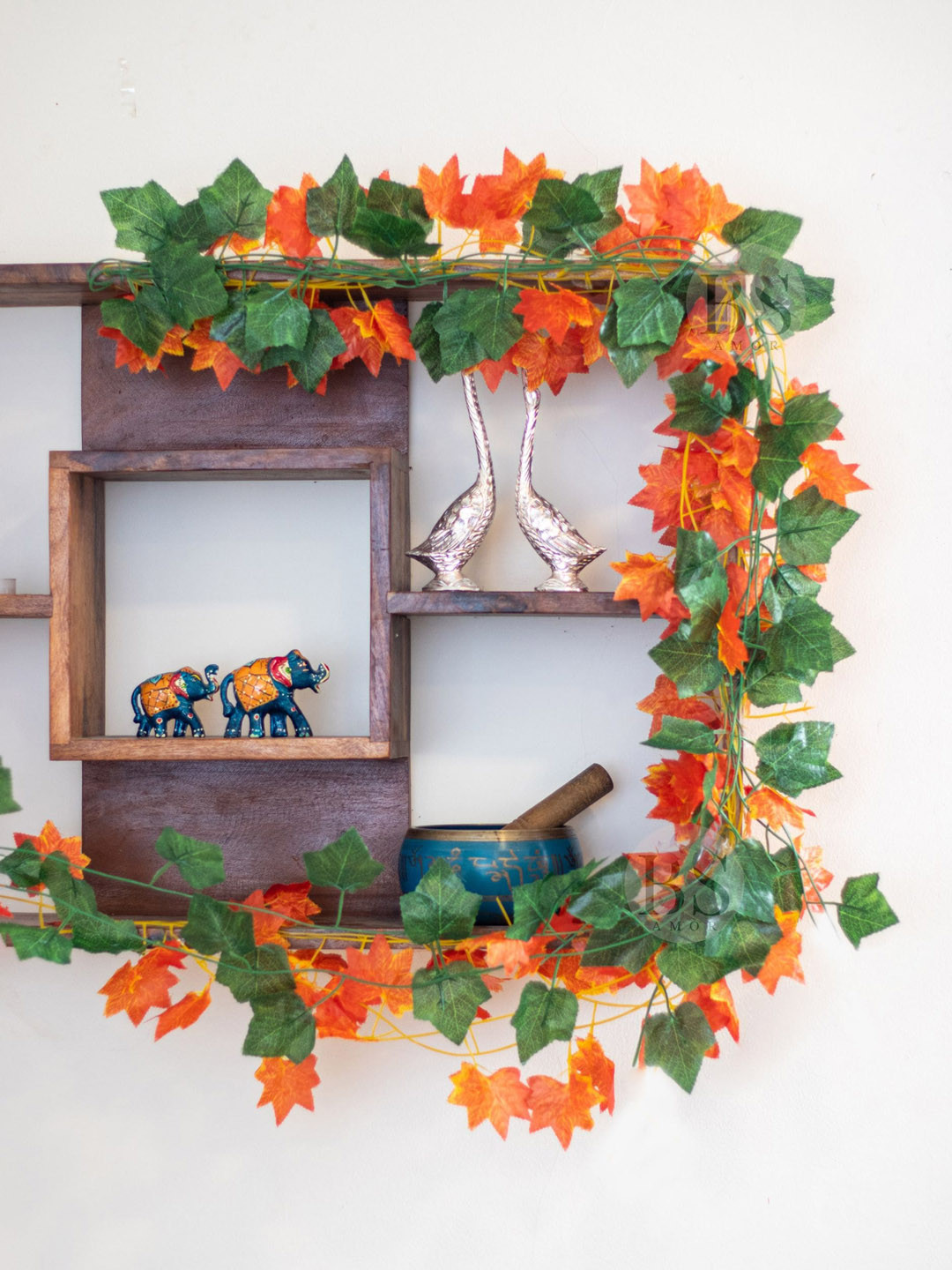 BS AMOR Pack Of 3 Artificial Creeper Wall Hanging Speacial Ocassion Decoration Money Plant