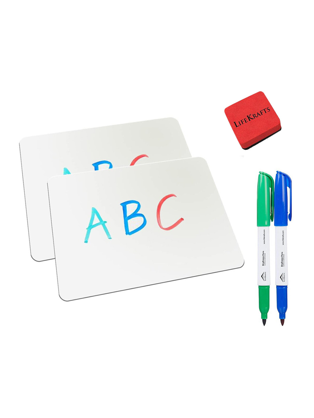 LIfeKrafts Set Of 5 White Solid Stationery Set