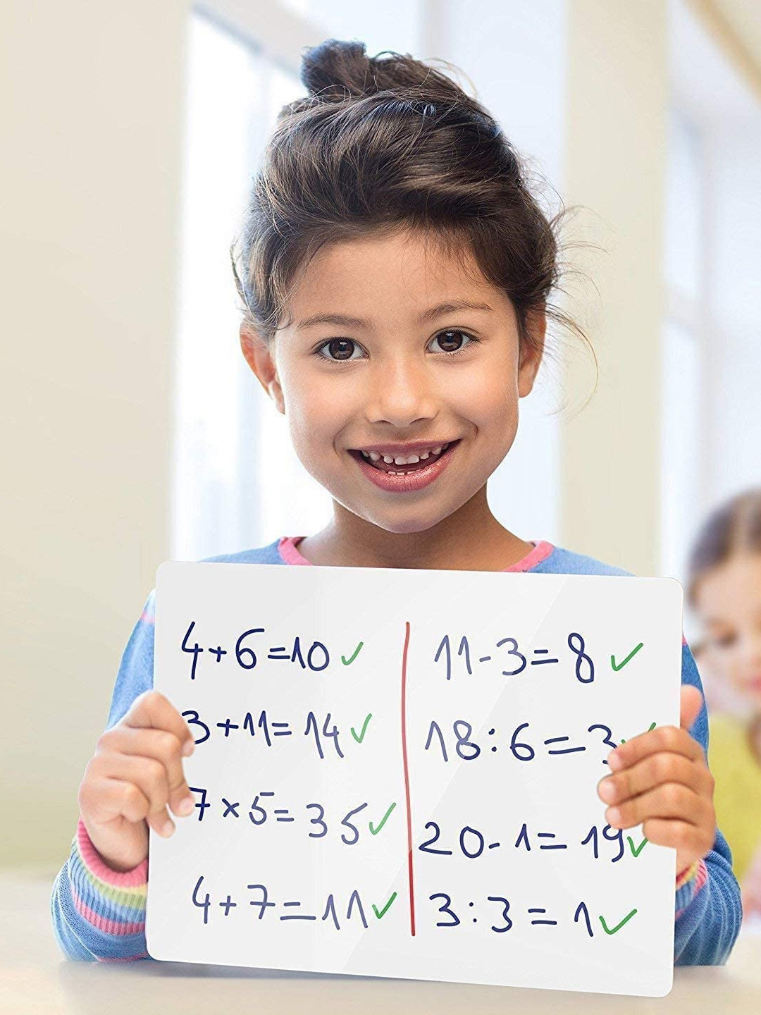 LIfeKrafts Set Of 10 White Dry Erase Lap Board (Pack of 4) with 4 Markers and 2 Eraser