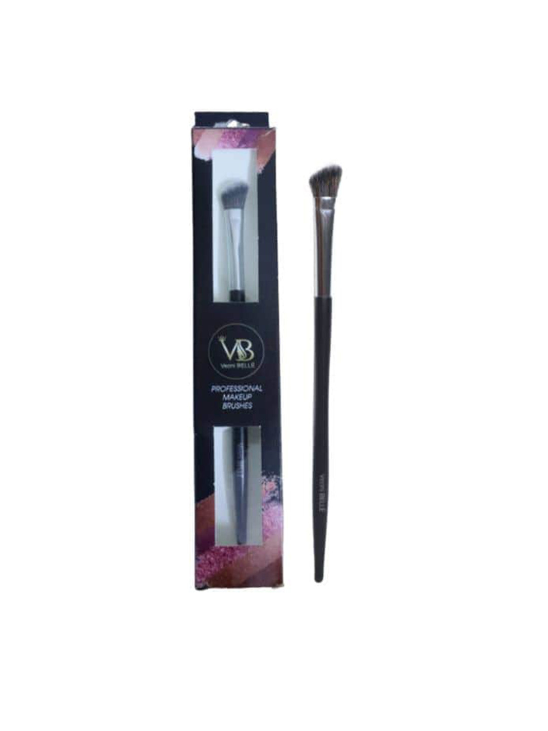 Veoni BELLE Angular Fluffy Eyeshadow Blending & Highlighting Makeup Brush - Black