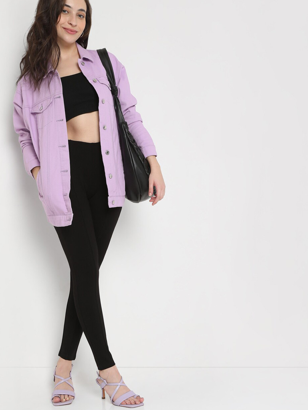 Vero Moda Women Black High-Rise Trousers