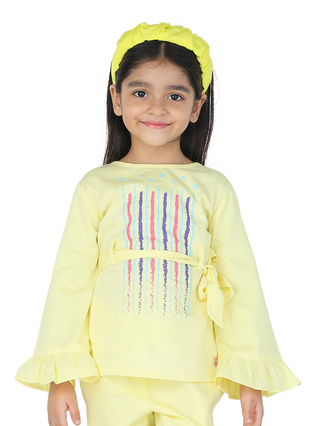 toothless Girl Yellow Print Top