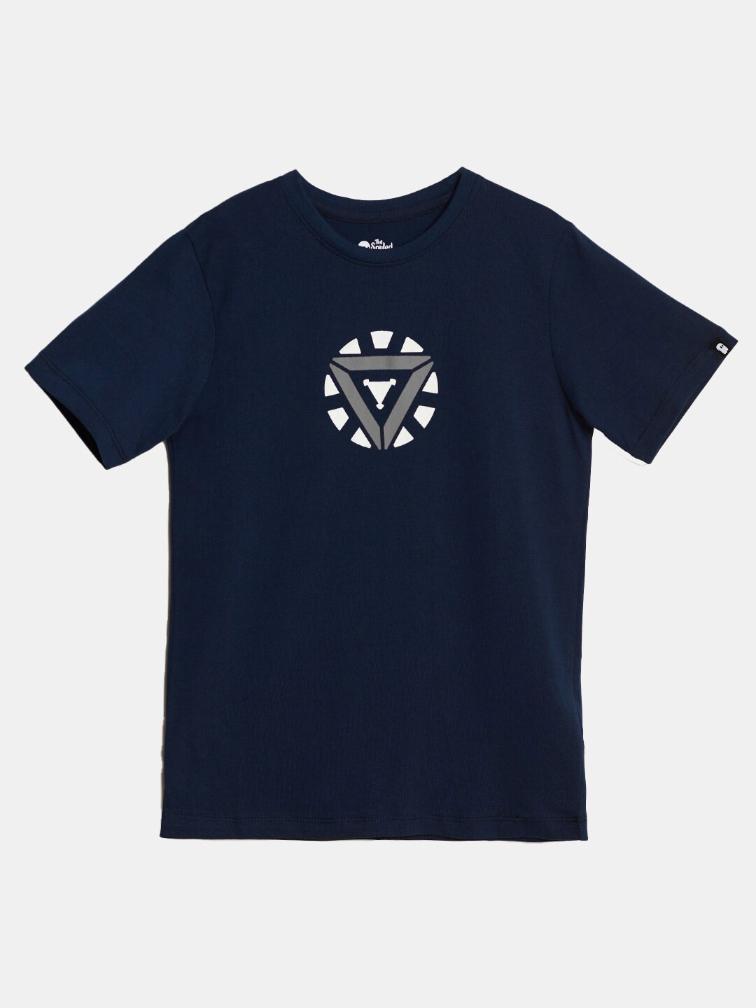 The Souled Store Boys Navy Blue Typography Iron Man Printed T-shirt