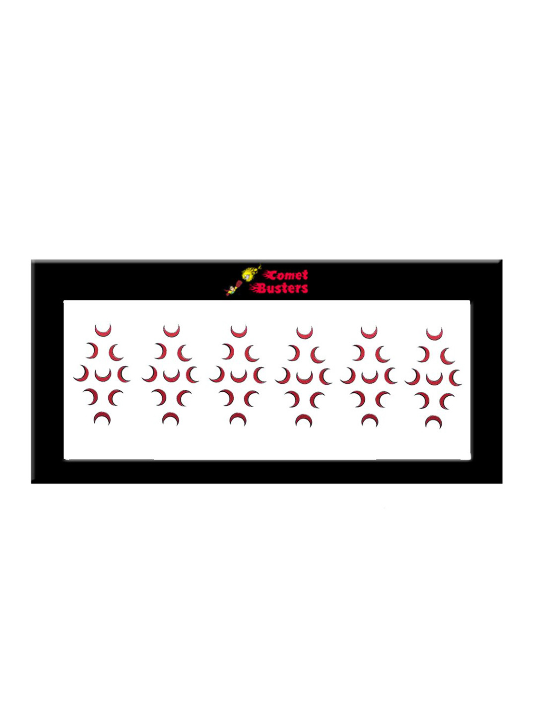 Comet Busters 54 Pcs Red Moon Shaped Bindi