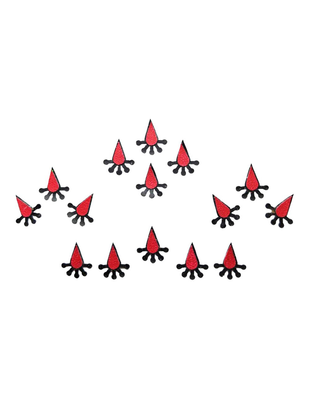 Comet Busters 15 Pcs Maroon Reusable Bindi