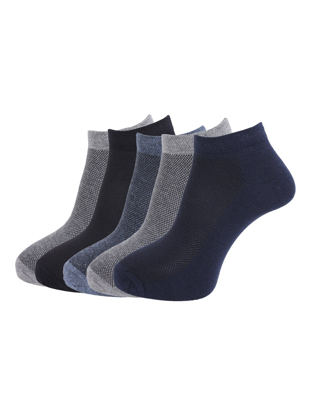 Dollar Socks Men Pack Of 5 Cotton Calf-Length Socks