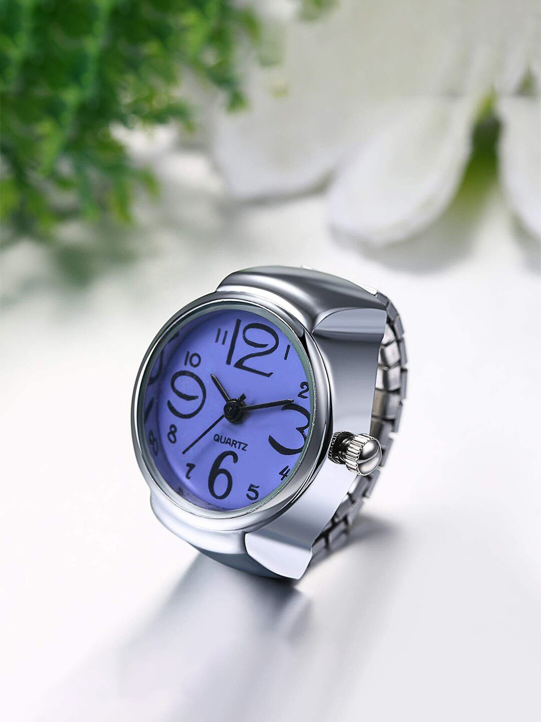 Yellow Chimes Women Stainless Steel Analog Watch Stretchable Ring