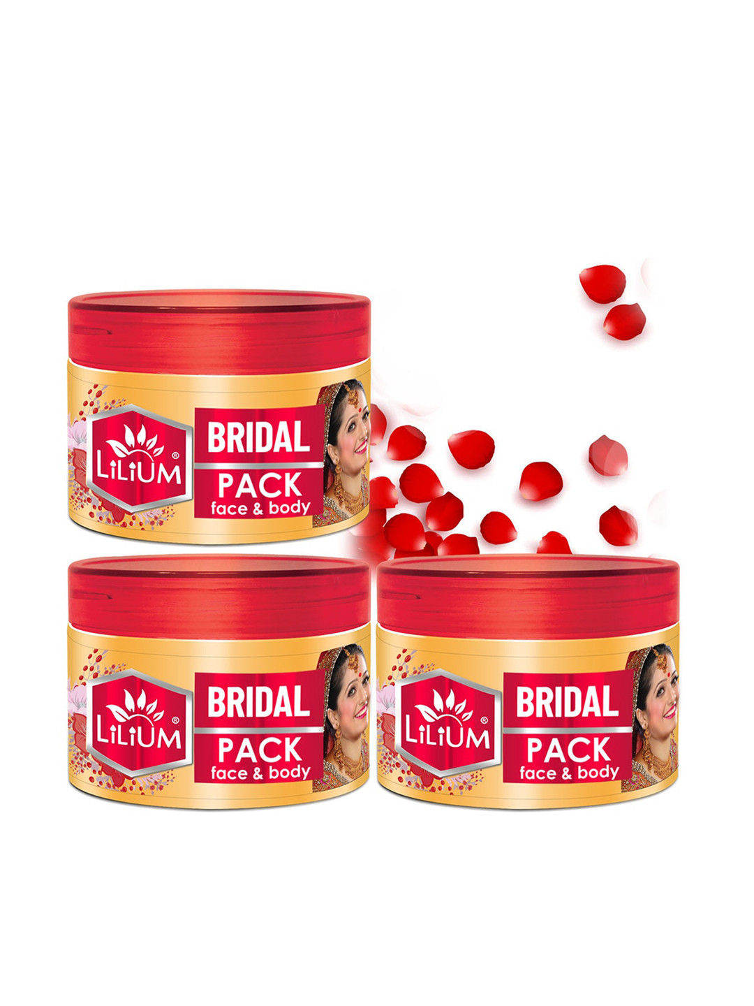 Lilium Women Set of 3 Bridal Pack for Face and Body 750g