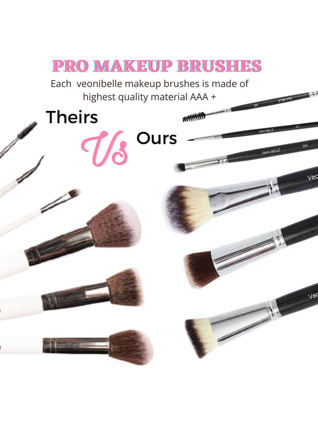 Veoni BELLE Professional Eye Makeup Brushes