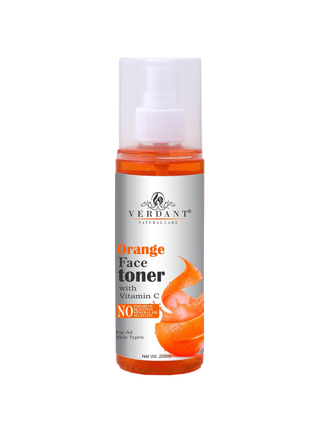 Verdant Natural Care Orange Face Toner with Vitamin C for All Skin Types - 200 ml
