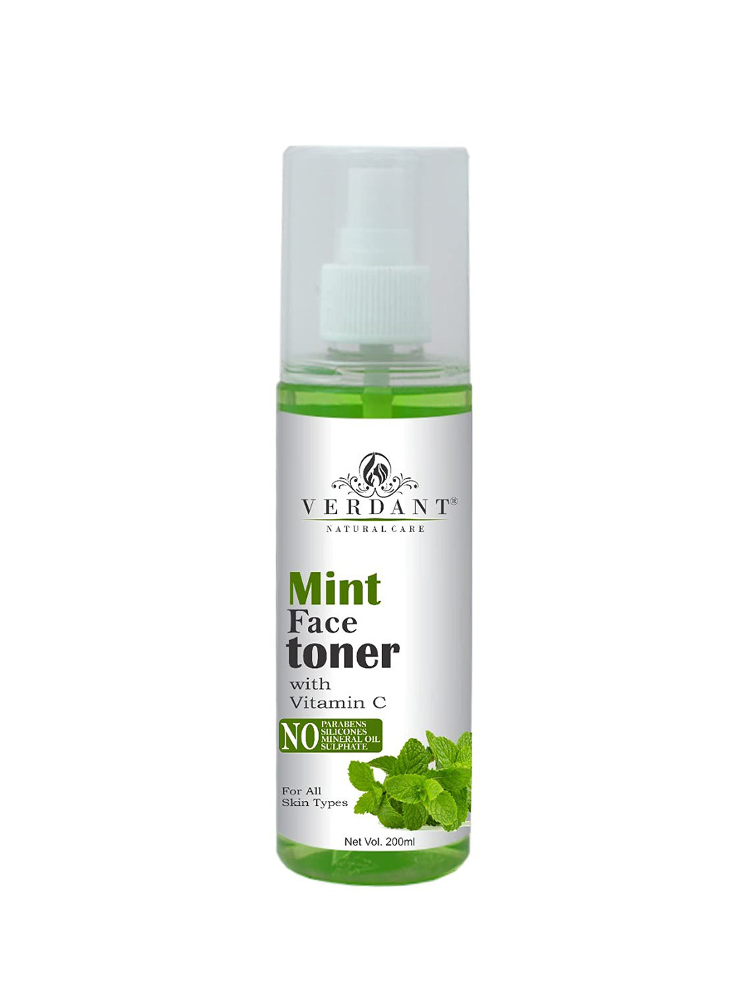 Verdant Natural Care Mint Face Toner With Vitamin C for All Skin Types - 200 ml