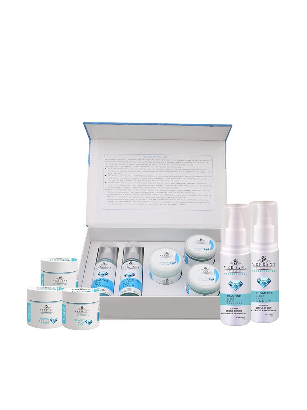 Verdant Natural Care Professional 5-in-1 Diamond Facial Kit - 500g