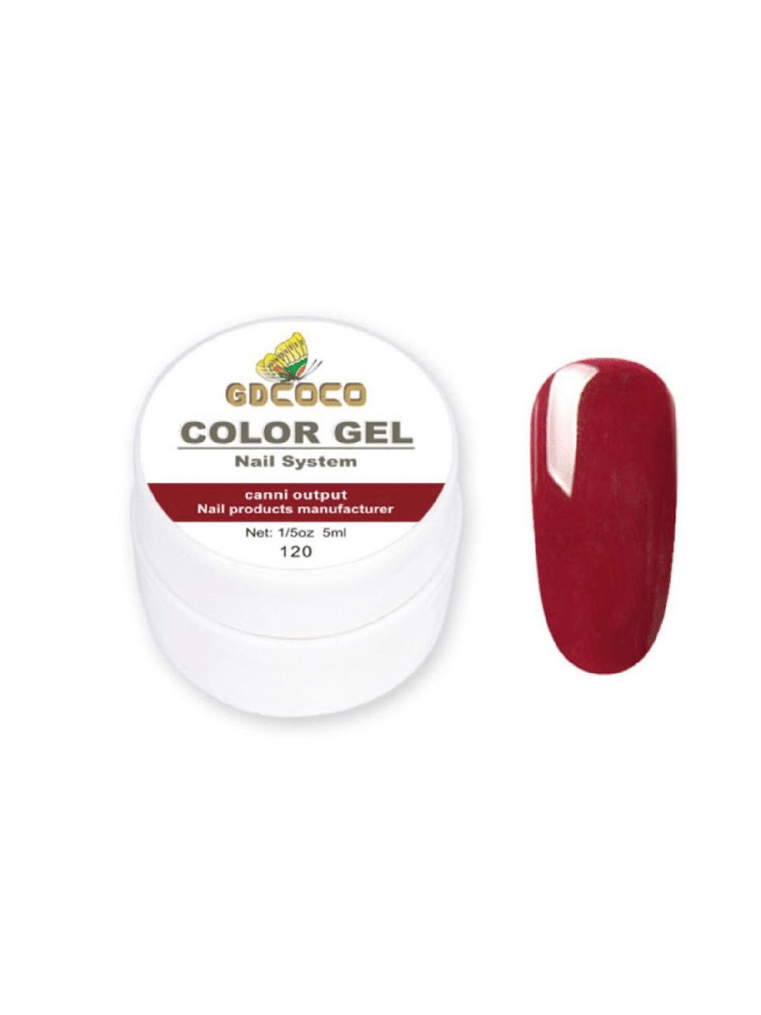 GDCOCO UV LED Soak Off Color Gel Nail Polish 5 ml - Shade 120