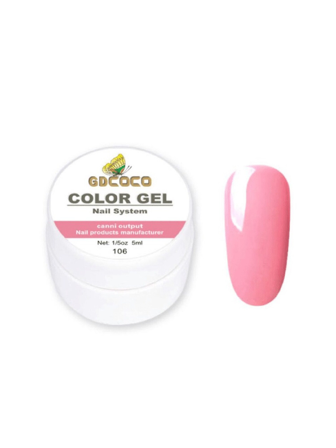 GDCOCO Women Pink UV Color Gel Nail Polish 5ml