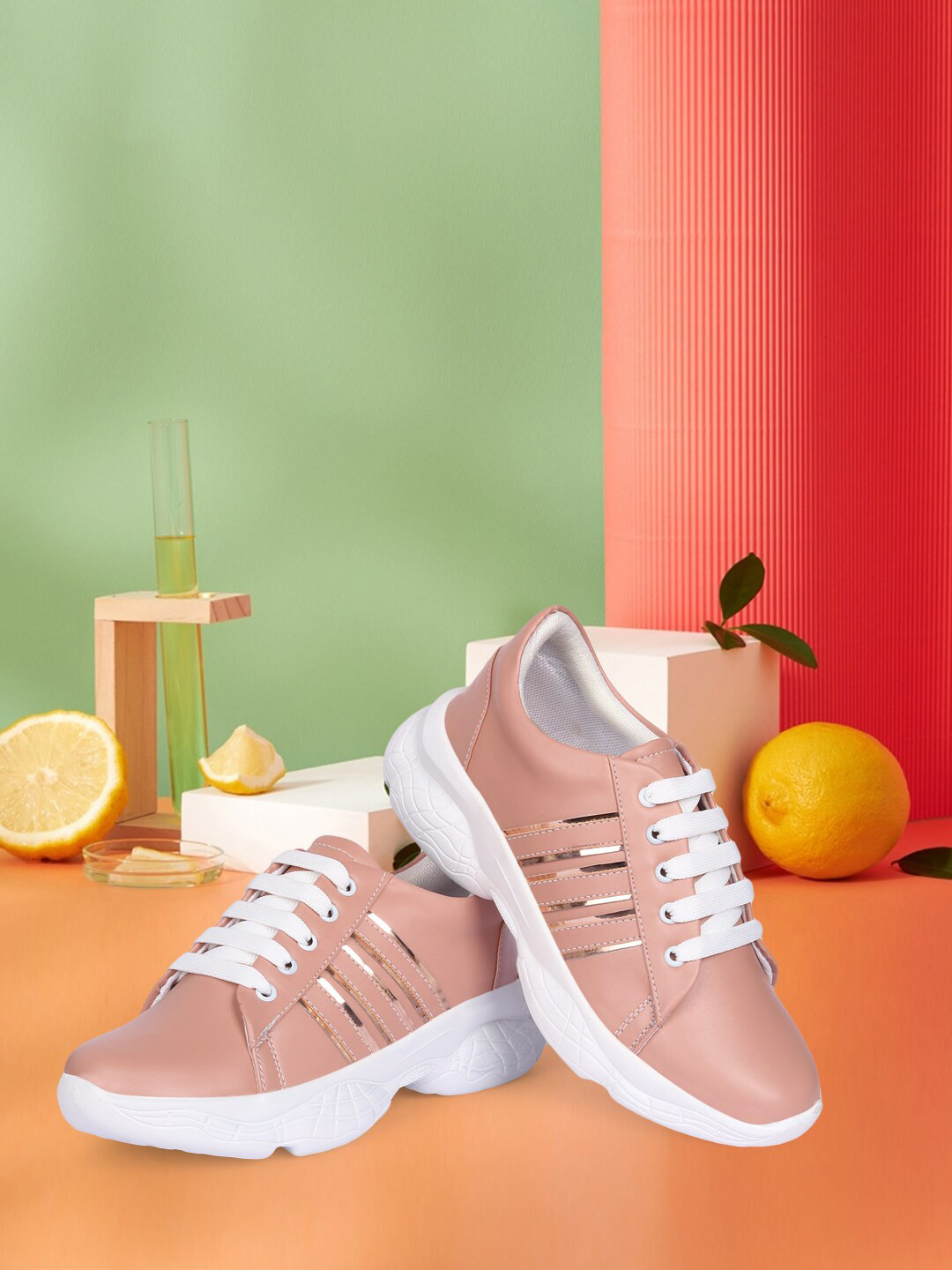 Longwalk Women Brown Textured Casual Sneakers