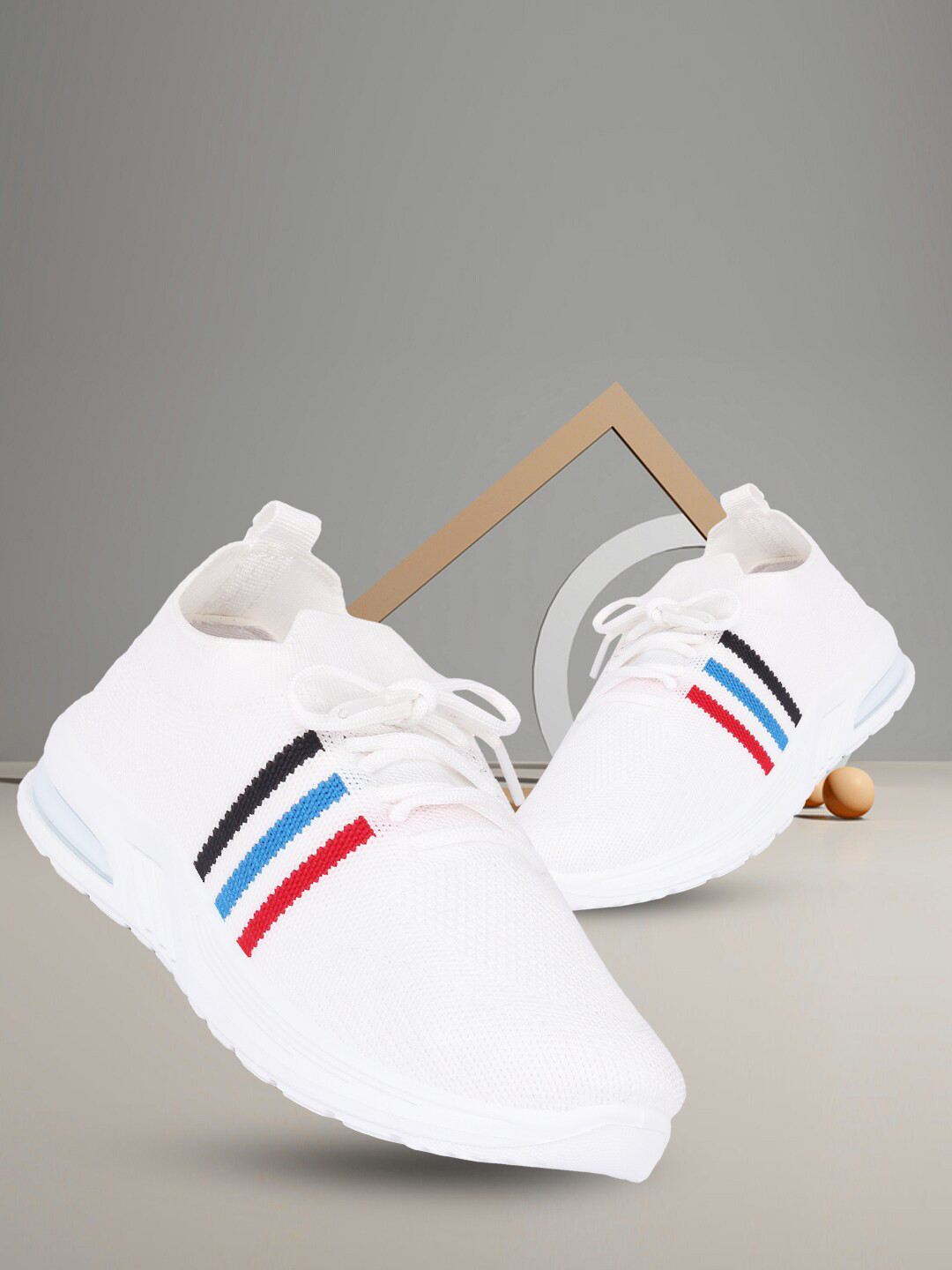 Longwalk Women White Running Non-Marking Sports Shoes