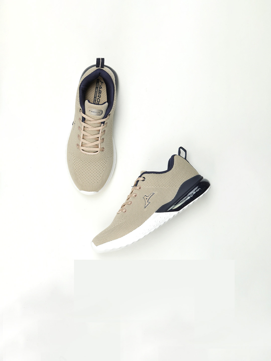 ABROS Men Beige CITY Mesh Running Shoes